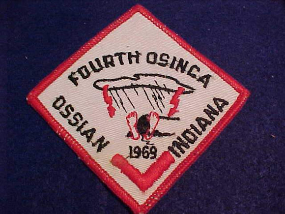 1969 PATCH, FOURTH OSINCA, OSSIAN, INDIANA