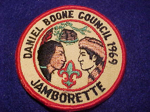 1969 PATCH, DANIEL BOONE C. JAMBORETTE