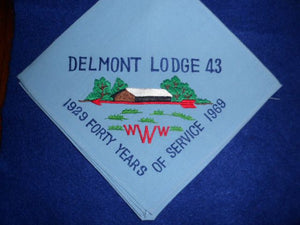 Lodge 43 Delmont N2b 1929-69 Neckerchief
