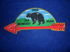 Lodge 243 Mowogo eJ2006-4 Activity Jacket Patch
