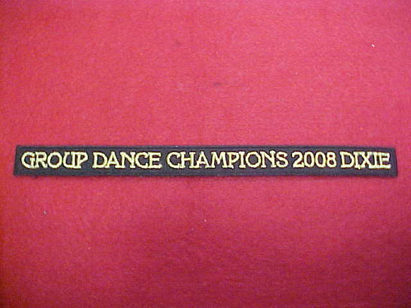 134 X12? Tsali, Group Dance Champions, 2008 Dixie, segment to jacket patch