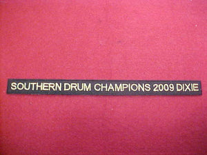 134 X14? Tsali, Southern Drum Champions, 2009 Dixie, segment to jacket patch