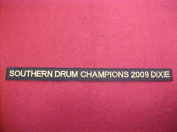 134 X14? Tsali, Southern Drum Champions, 2009 Dixie, segment to jacket patch