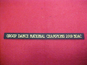 134 X15? Tsali, Group Dance National Champions, 2009 NOAC, segment to jacket patch