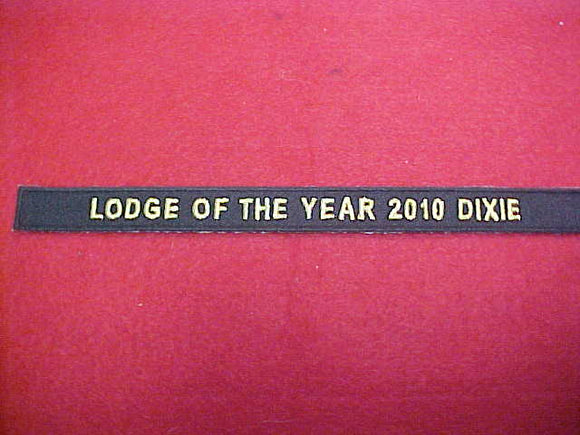 134 X23? Tsali, Lodge of the Year, 2010 Dixie, segment to jacket patch