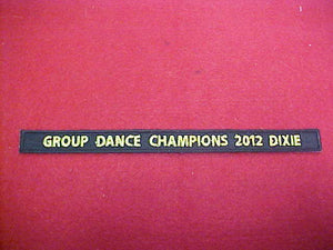 134 X29? Tsali, Group Dance Champions, 2012 Dixie, segment to jacket patch