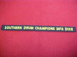 134 X30? Tsali, Southern Drum Champions, 2012 Dixie, segment to jacket patch