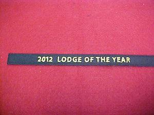 134 X31? Tsali, Lodge of the Year, 2012, segment to jacket patch