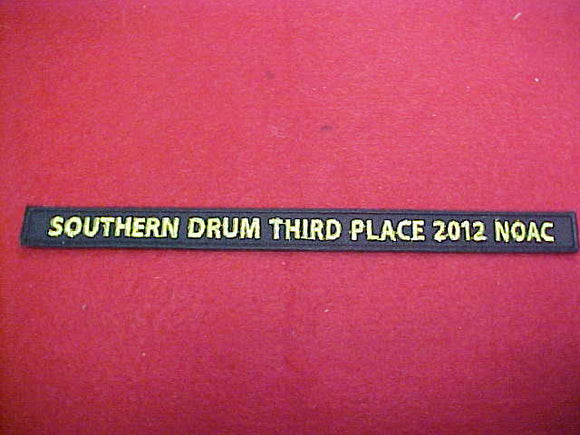 134 X33? Tsali, Southern Drum Third Place, 2012 NOAC, segment to jacket patch
