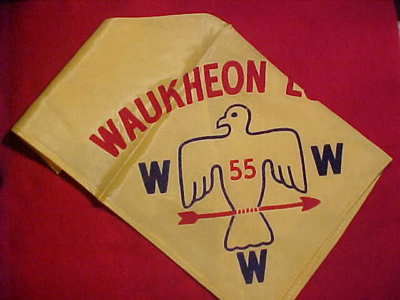 55 N3 WAUKHEON N/C, FLOCKED ON SILK/SATEEN
