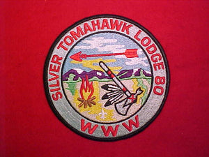 80 J6 SILVER TOMAHAWK, JACKET PATCH