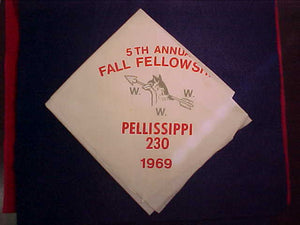 230 EN1969-1 PELLISSIPPI, 1969 FALL FELLOWSHIP NECKERCHIEF