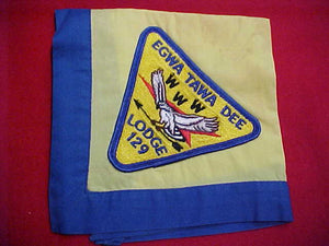 129 P1 EGWA TAWA DEE JACKET PATCH ON COTTON NECKERCHIEF, USED