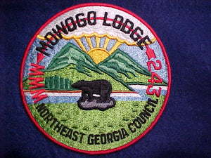 243 J10 MOWOGO, NORTHEAST GEORGIA C., ROUND JACKET PATCH