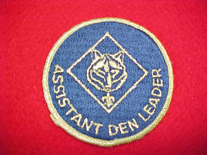 ASSISTANT DEN LEADER, TRAINED, 1973-89