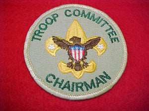 TROOP COMMITTEE CHAIRMAN, 1989-PRESENT