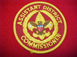 ASSISTANT DISTRICT COMMISSIONER, DARK RED TWILL, 1973+