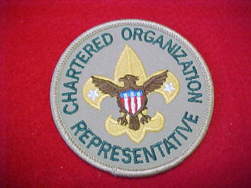 CHARTERED ORGANIZATION REPRESENTATIVE, 1989+