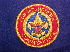 CUB ROUNDTABLE COMMISSIONER, 1991+, CLOTH BACK