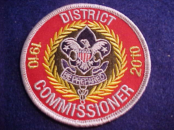 DISTRICT COMMISSIONER, 1910-2010