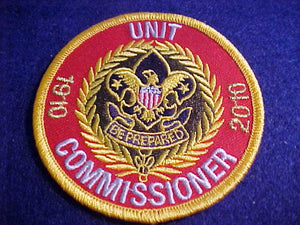 UNIT COMMISSIONER, 1910-2010