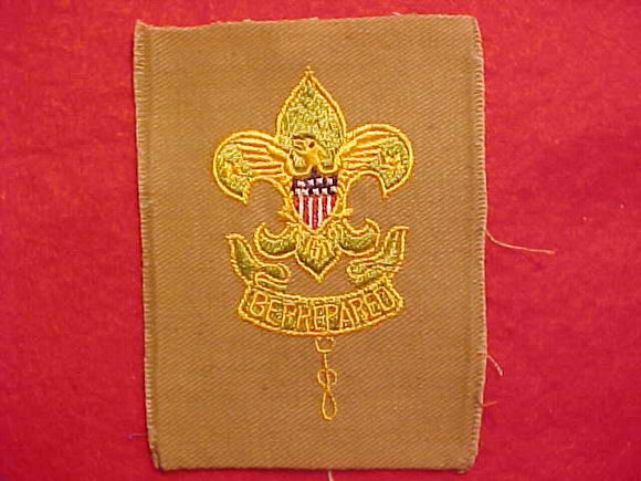 ASSISTANT SCOUTMASTER, 1920-37, FULL SQUARE, NO LINE IN CROWN, NEAR MINT