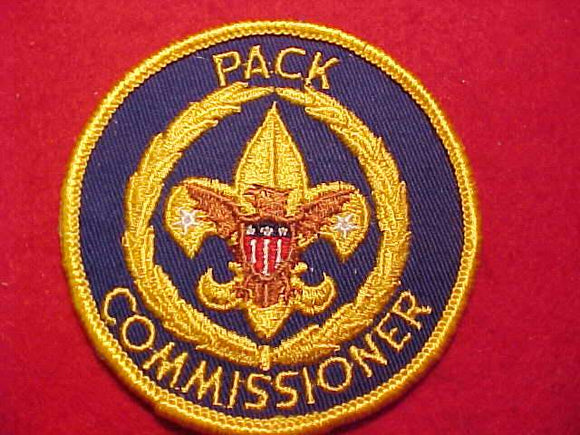 PACK COMMISSIONER, CLOTH BACK, NAVY BLUE TWILL, VERY RARE