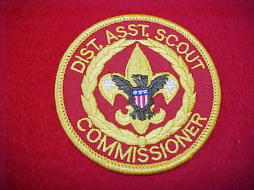 DIST. ASST. SCOUT COMMISSIONER, DARK BROWN EAGLE, COMPUTER DESIGNED, 1978-93