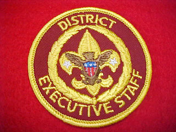 DISTRICT EXECUTIVE STAFF, 1973+, DK. RED TWILL