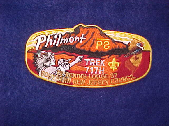 SOUTHERN NEW JERSEY COUNCIL, SA-23, PHILMONT TREK, 325 MADE/ 37 TE'KENING