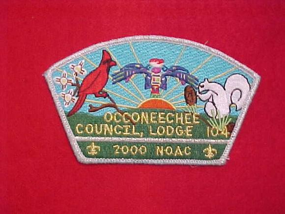 OCCONEECHEE COUNCIL, SA-13, 2000 NOAC, SMY BORDER/ 104 OCCONEECHEE