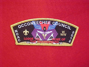 OCCONEECHEE COUNCIL, SA-72, 2012 NOAC, GMY BORDER/ 104 OCCONEECHEE