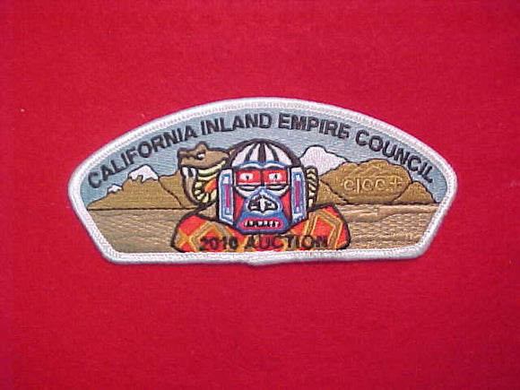 CALIFORNIA INLAND EMPIRE COUNCIL, SA-168, 2010 AUCTION, WHITE BORDER, 100 MADE/ 127 CAHUILLA