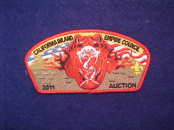 CALIFORNIA INLAND EMPIRE COUNCIL, SA-174, 2011 AUCTION, RED BORDER, 100 MADE/ 127 CAHUILLA