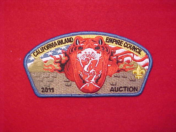 CALIFORNIA INLAND EMPIRE COUNCIL, SA-176, 2011 AUCTION, BLUE BORDER, 75 MADE/ 127 CAHUILLA
