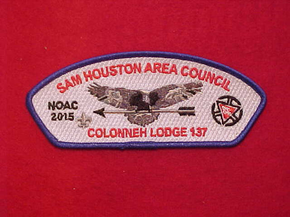 SAM HOUSTON AREA COUNCIL, SA-76, 2015 NOAC/ 137 COLONNEH