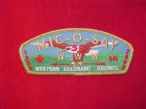 WESTERN COLORADO COUNCIL, TA-112, 50TH ANNIVERSARY, 1959-2009, 300 MADE/ 541 MIC-O-SAY