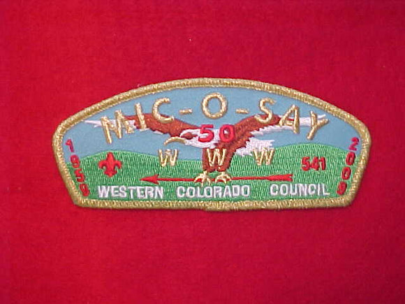WESTERN COLORADO COUNCIL, TA-112, 50TH ANNIVERSARY, 1959-2009, 300 MADE/ 541 MIC-O-SAY