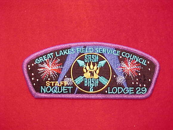 GREAT LAKES FS COUNCIL, SA-qqq,  Purple border, Staff/ 29 NOQUET