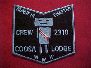 50 X1? COOSA, CREW 2310 CHEVRON, NUNNE-HI CHAPTER