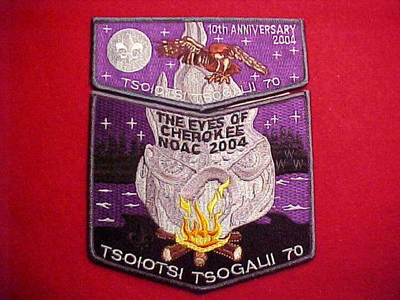 70 S15 + X9 TSOIOTSI TSOGALII, 10TH ANNIV., NOAC 2004