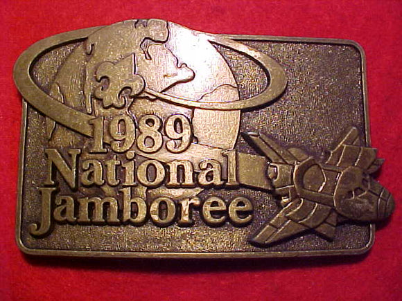 1989 National Jamboree belt buckle