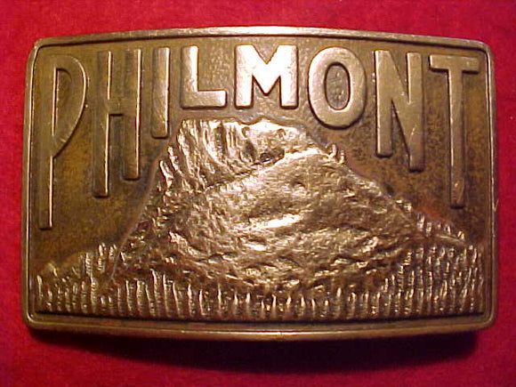 Philmont solid brass belt buckle
