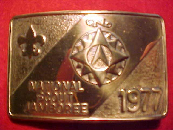 1977 National Jamboree solid brass belt buckle