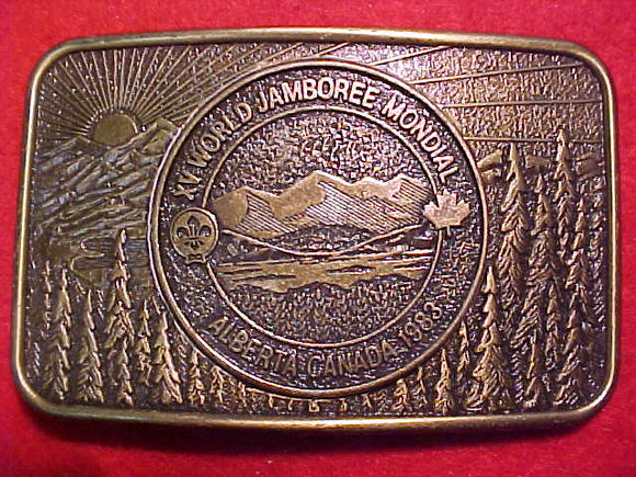 1983 World Jamboree cast metal belt buckle