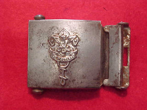 1913-1920'S BSA BELT BUCKLE, SQUATTY CROWN, LONG KNOT, RARE