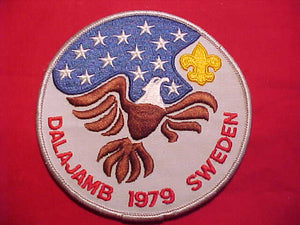 1979 DALAJAMB JACKET PATCHES, BSA CONTIGENT, (THIS WAS THE INTERNATIONAL EVENT HELD IN SWEDEN AFTER THE 79 WJ  IN IRAN WAS CANCELLED, QTY. 5