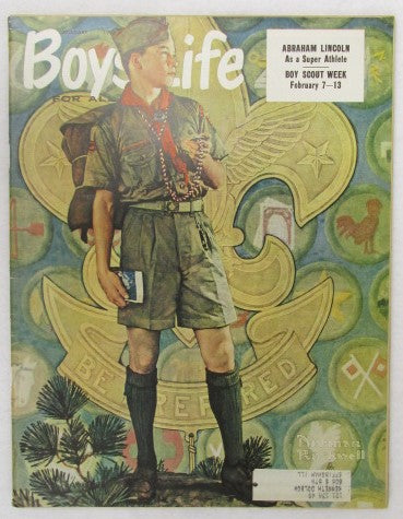 February 1959 Boys' Life, Norman Rockwell cover
