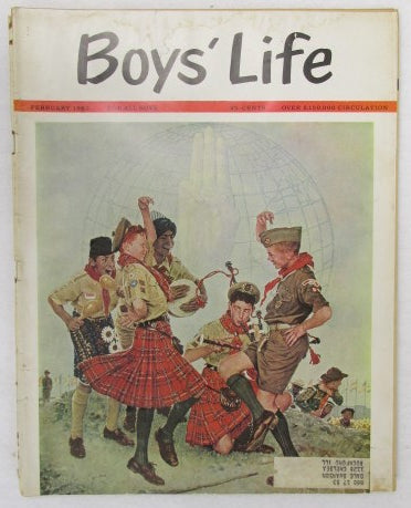 February 1963 Boys' Life, Norman Rockwell cover