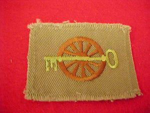 QUARTERMASTER, TAN CLOTH, FULL SQUARE, USED, VERY GOOD CONDITION, 1923-42